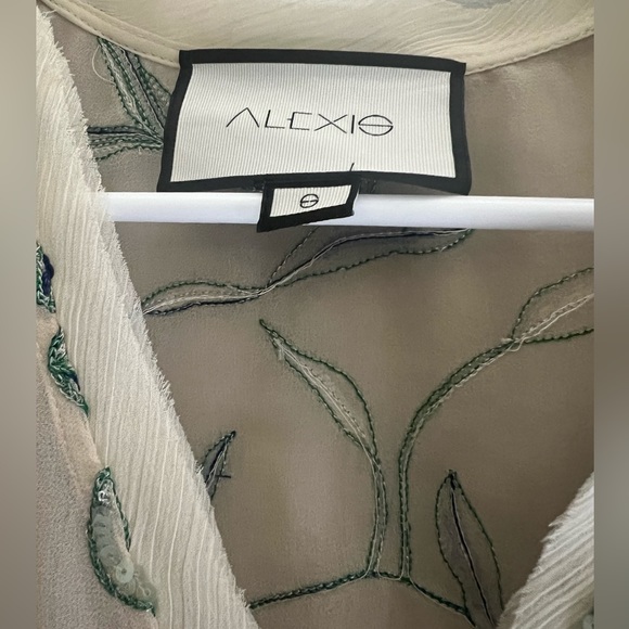 Alexis Lujana Floral Sequin Embroidered Mini Dress - Picture 7 of 8